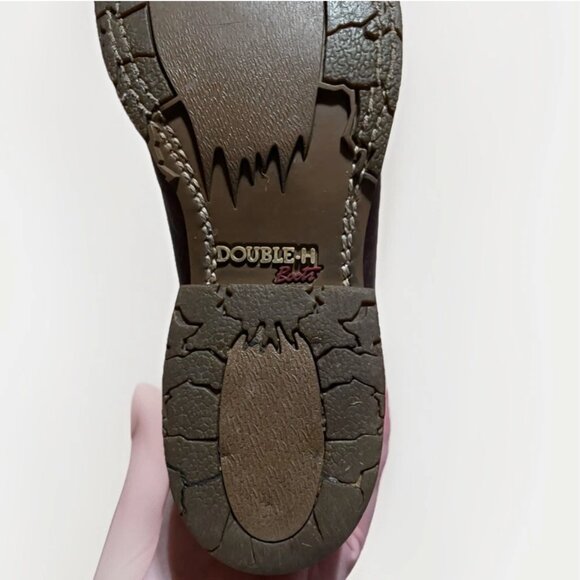 DOUBLE H MEN'S SIZE 11.5 D ICE ROPER WESTERN WORK BOOTS BROAD SQUARE TOE DH4305 - Picture 15 of 15